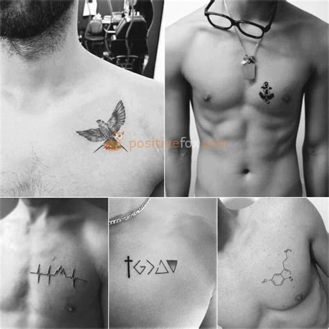 tatuajes chicos en el pecho hombre|50 tatuajes para hombres: tattoos pequeños, para el brazo y para。